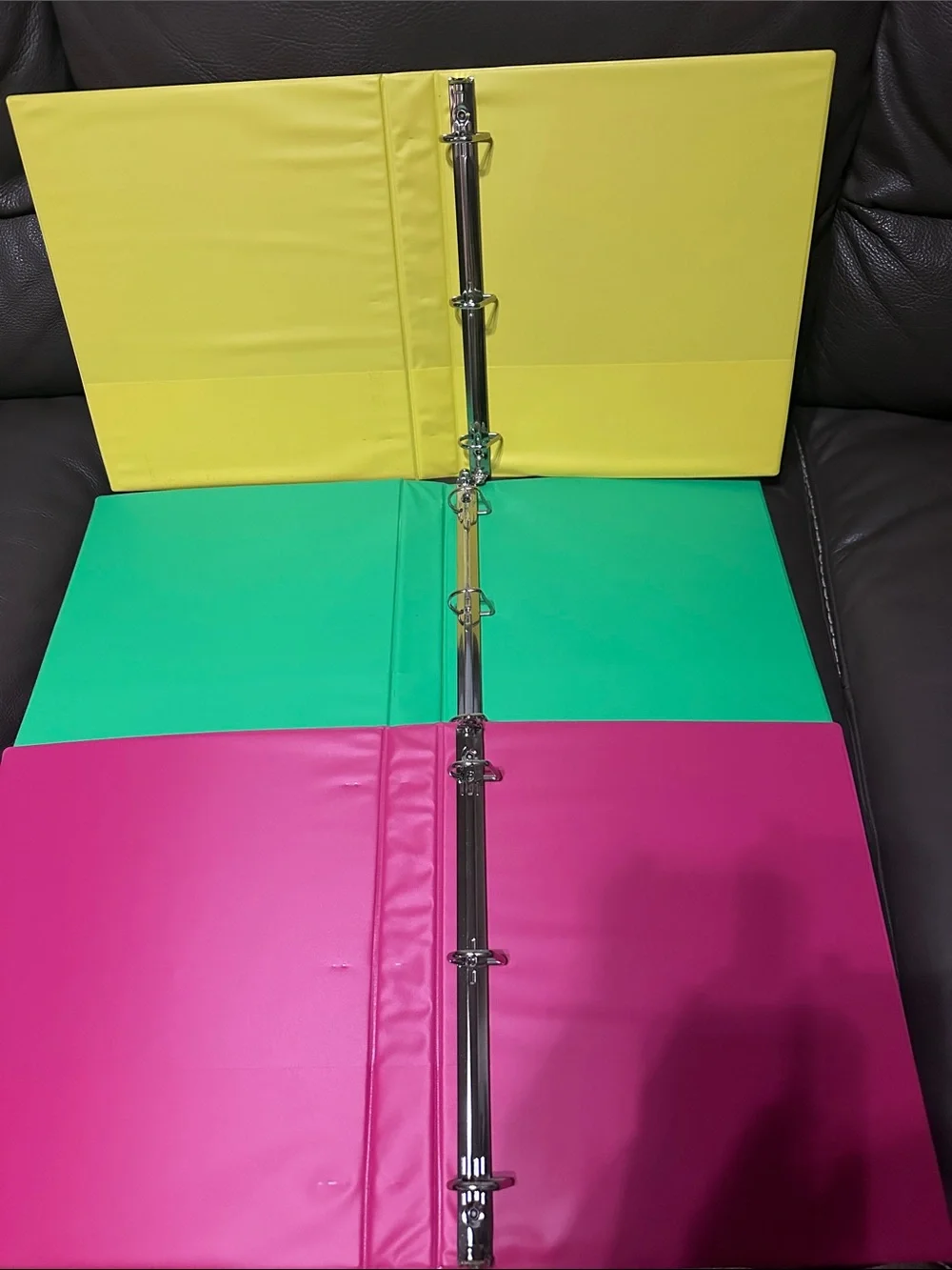 Avery 3-Ring Binders in Pink, Yellow, and Green - Durable Office Set